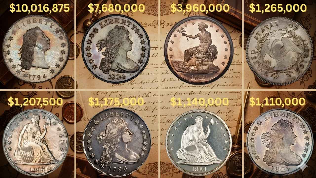 100 Most Valuable U.S. Coins Ever Sold at Auction That Shocked Collectors